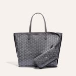 Goyard Goyardine Grey Anjou PM Reversible Tote Bag Palladium Hardware - Image 2
